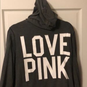 Vintage PINK gray hoodie with that detail